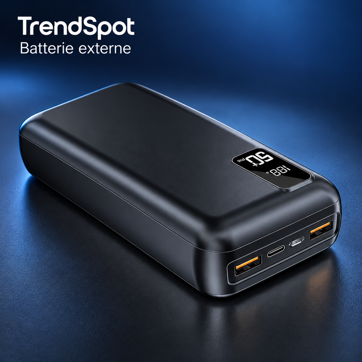 Batterie externe Hganus noire — sélection TrendSpot
